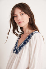 ZAYLEE EMBROIDERED BLOUSE