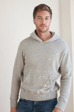 SPADER PAINT SPLATTER FLEECE HOODIE