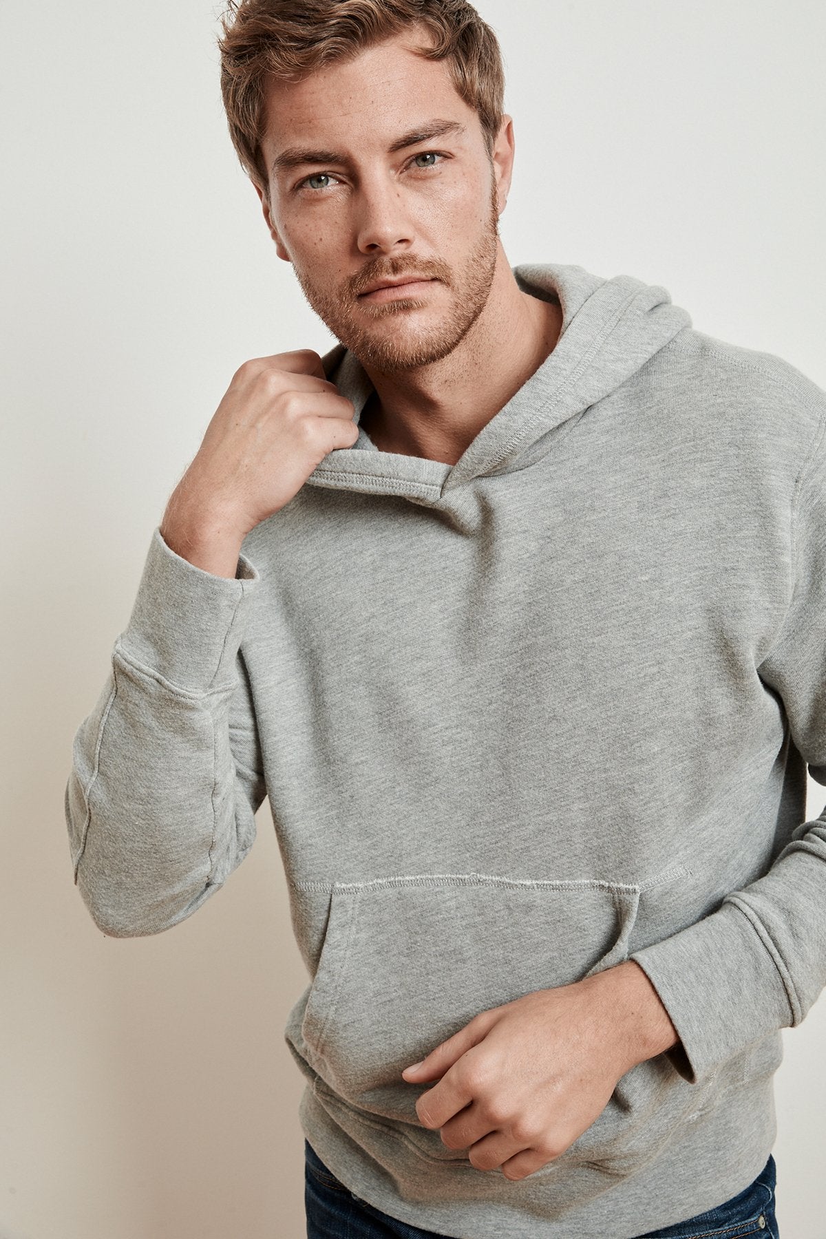 SPADER HEATHER GREY FLEECE HOODIE