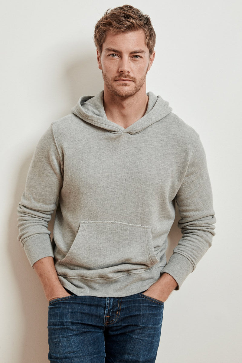 SPADER HEATHER GREY FLEECE HOODIE