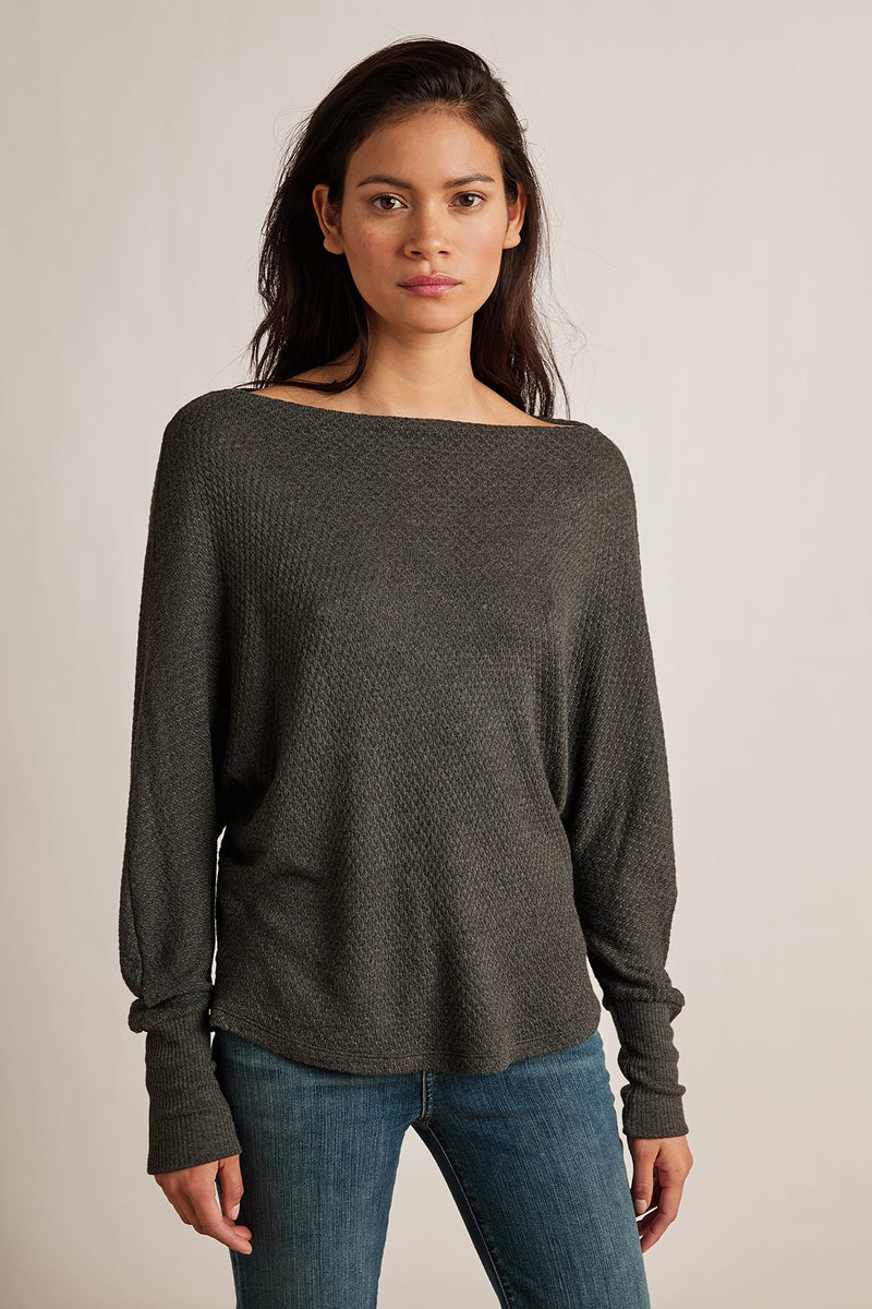 NYLA HONEYCOMB KNIT DOLMAN TOP