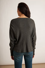 NYLA HONEYCOMB KNIT DOLMAN TOP