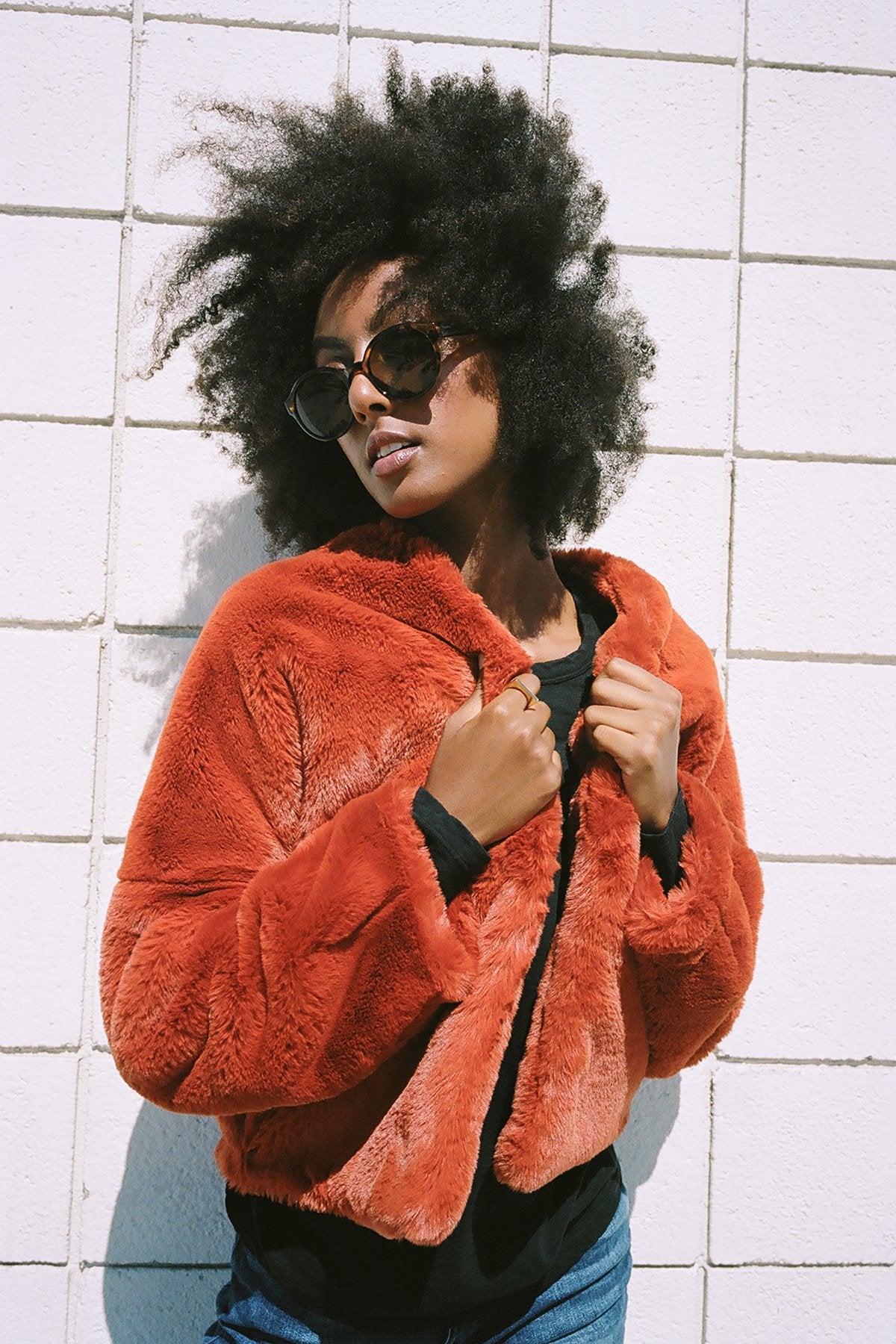 ANNE LUX FAUX FUR JACKET