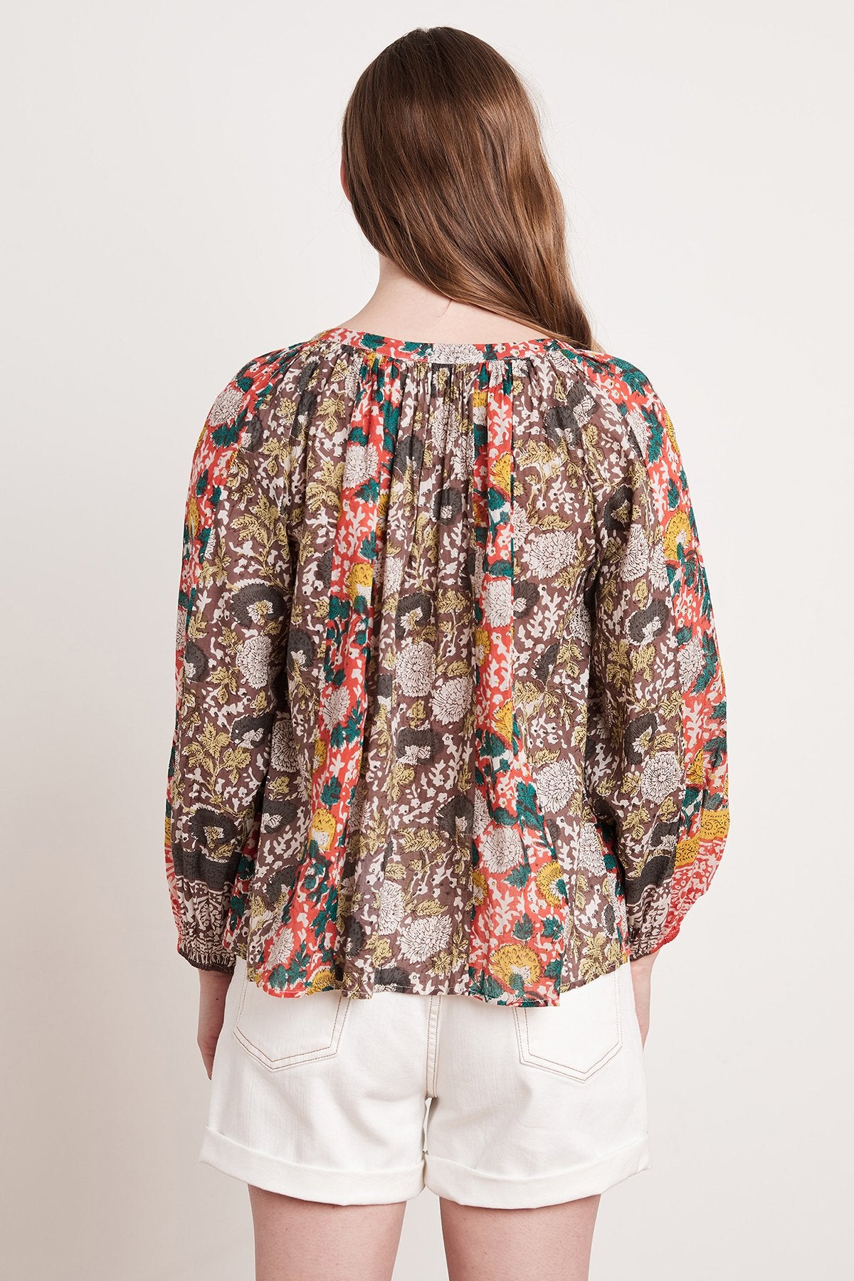 PAZ PRINTED PEASANT BLOUSE