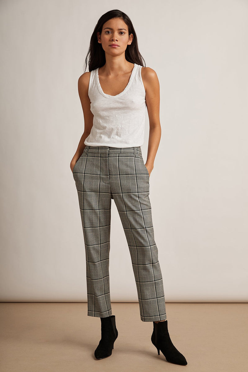 ABIGAIL PLAID STRAIGHT LEG PANT