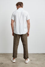 MACKIE LINEN BUTTON-UP SHIRT