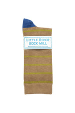 CLUB STRIPE CREW SOCK BY LITTLE RIVER SOCK MILL