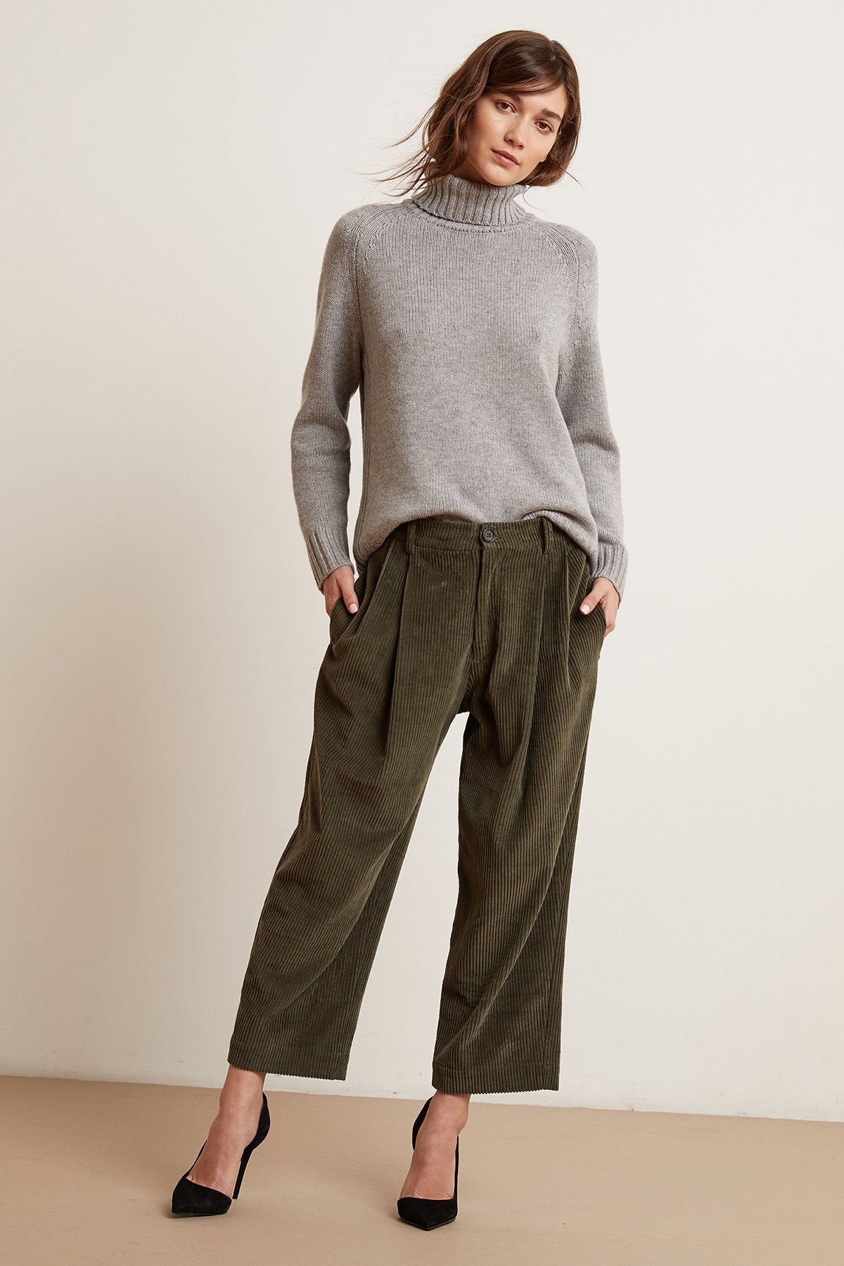 OPHELIA CORDUROY WIDE LEG TROUSER