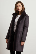 MINA LUX FAUX FUR REVERSIBLE COAT