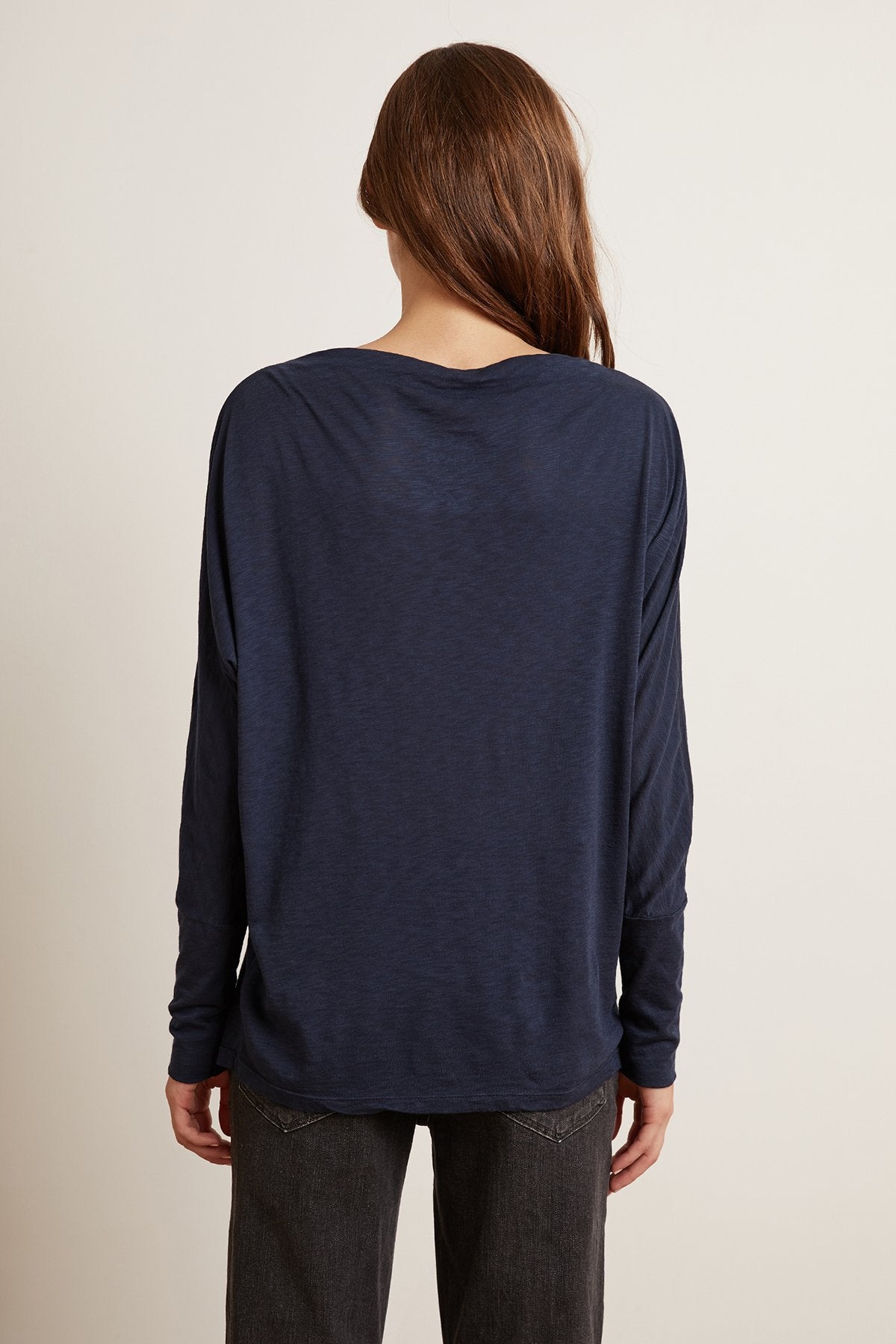 BEATRISA LUX SLUB BOAT NECK TEE