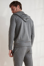 RODAN CHARCOAL LUXE FLEECE ZIP HOODIE