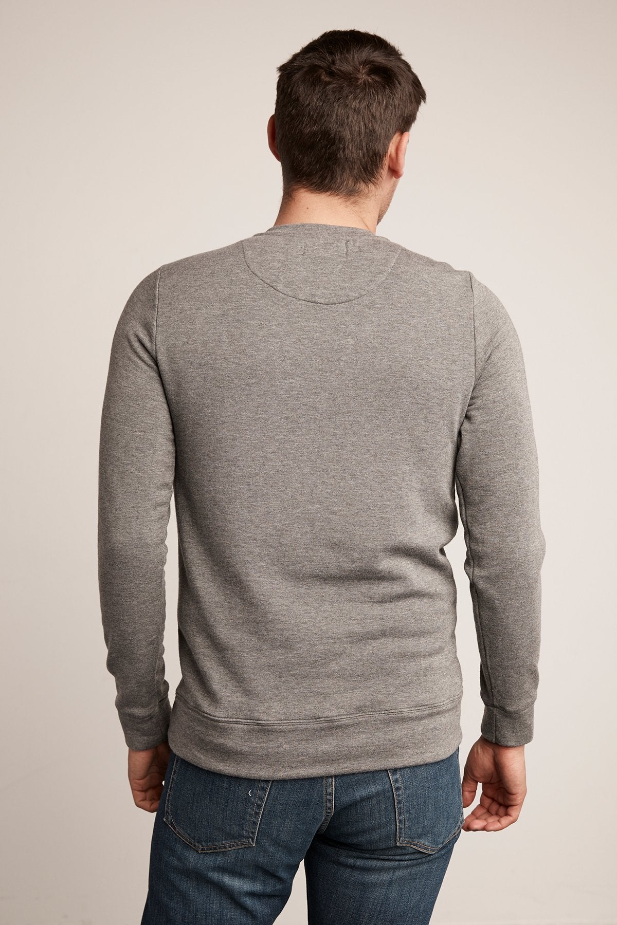 SOREN CHARCOAL LUXE FLEECE PULLOVER