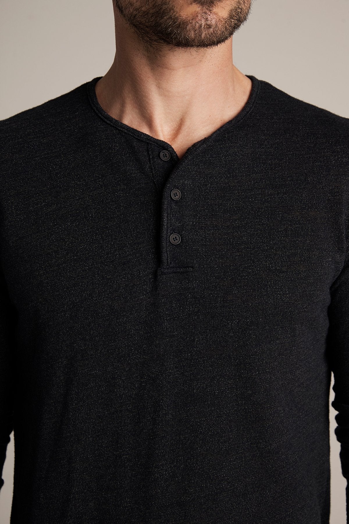 PASCAL MOCK TWIST JERSEY HENLEY