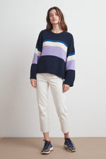 MADELINE COTTON STRIPE SWEATER