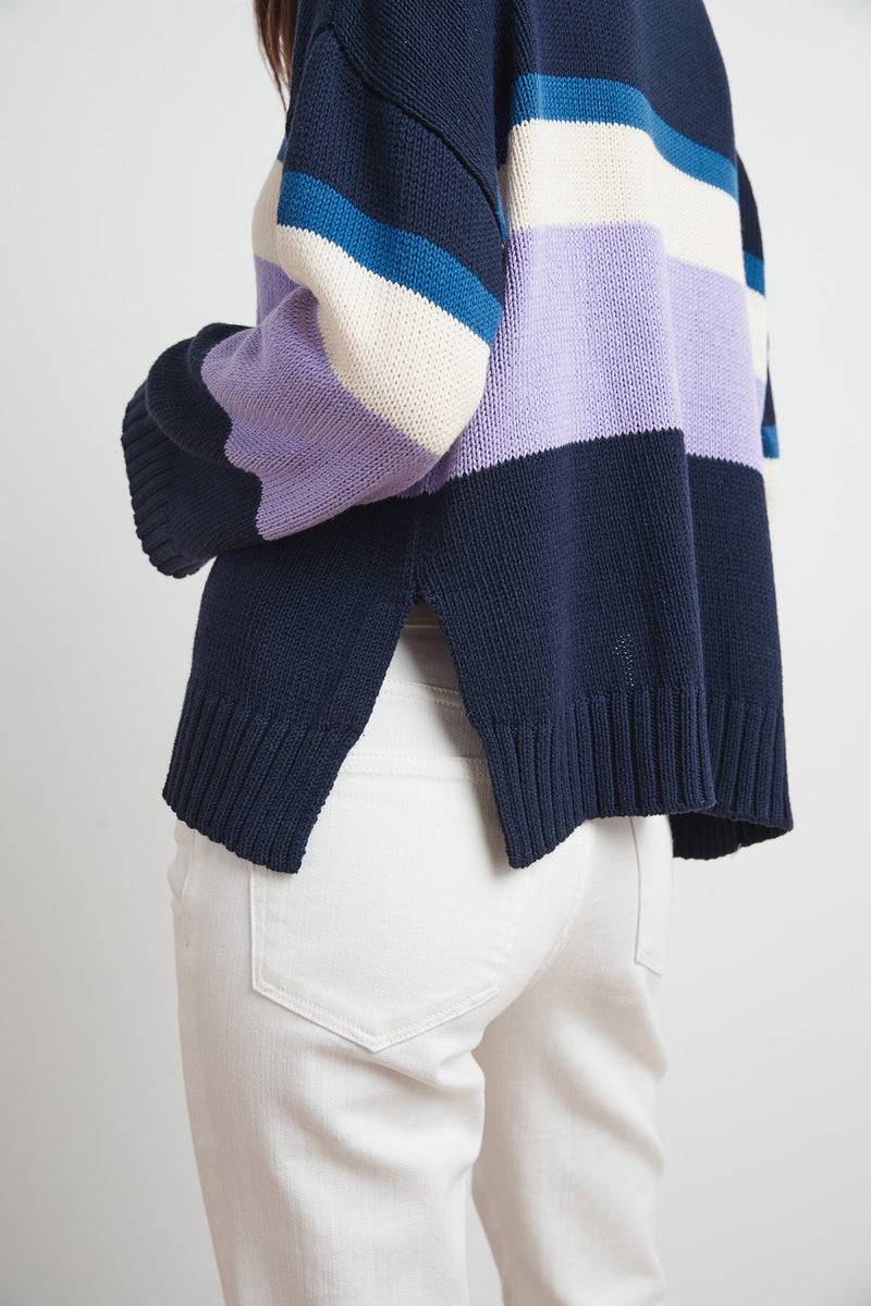 MADELINE COTTON STRIPE SWEATER