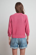 YARA COTTON 3/4 SLEEVE SWEATER