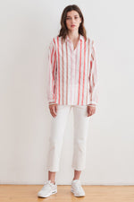 TALIA OMBRE STRIPE BUTTON-UP SHIRT