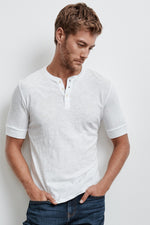 BANKS ORIGINAL SLUB SHORT SLEEVE HENLEY