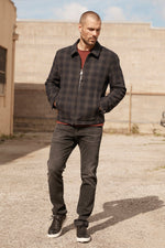 ALDWIN PLAID ZIP UP JACKET