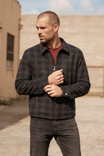 ALDWIN PLAID ZIP UP JACKET