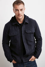 GARDNER FAUX SHERPA LINED JACKET