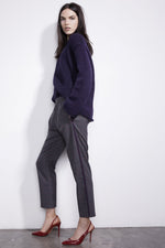 MAISIE SIDE STRIPE PLAID PANT