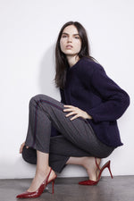 MAISIE SIDE STRIPE PLAID PANT