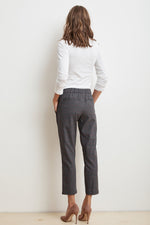 MAISIE SIDE STRIPE PLAID PANT