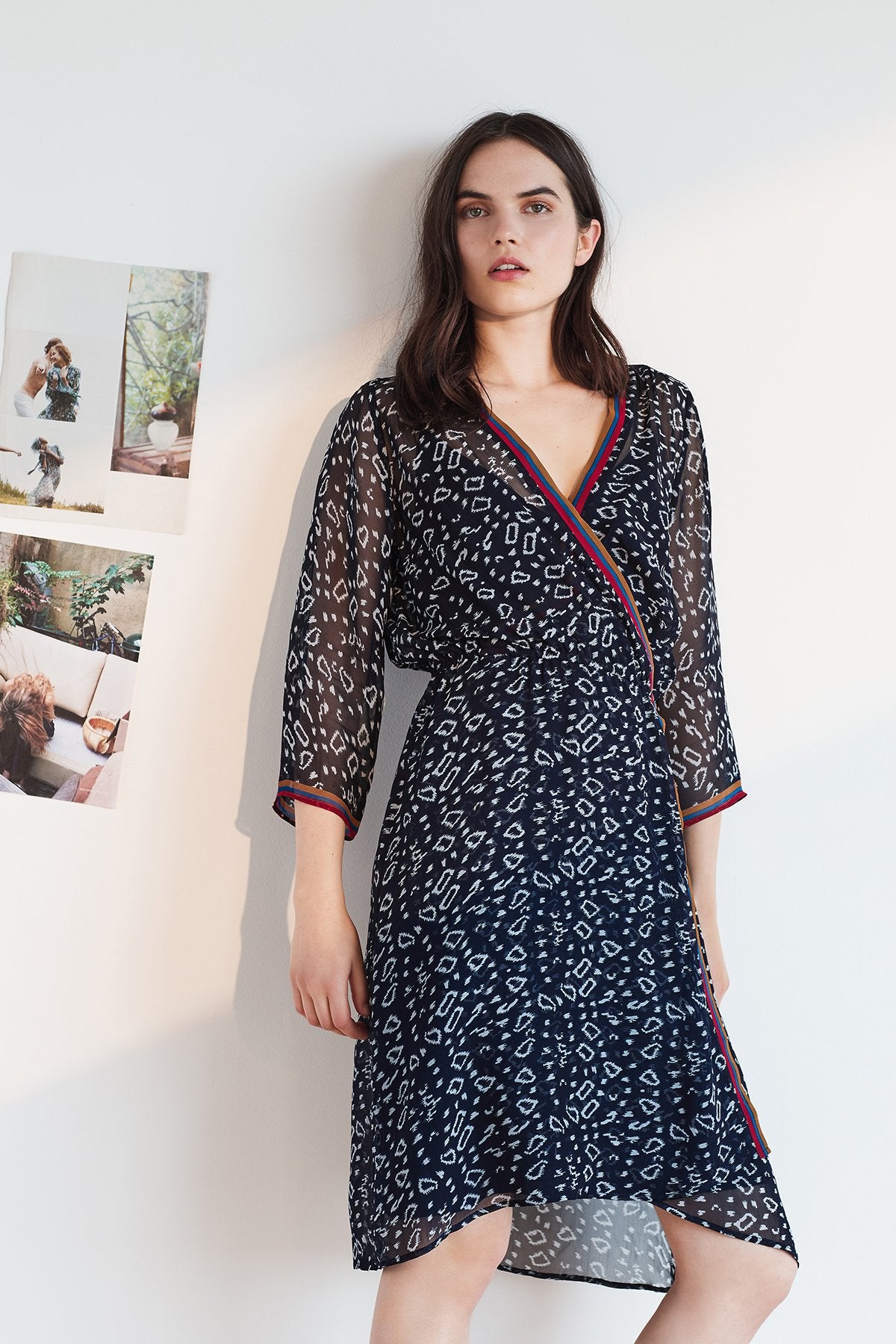 INGRID PLAYA PRINT WRAP DRESS