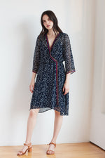 INGRID PLAYA PRINT WRAP DRESS