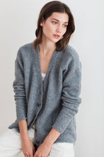 DANA PLUSH BOUCLE CARDIGAN