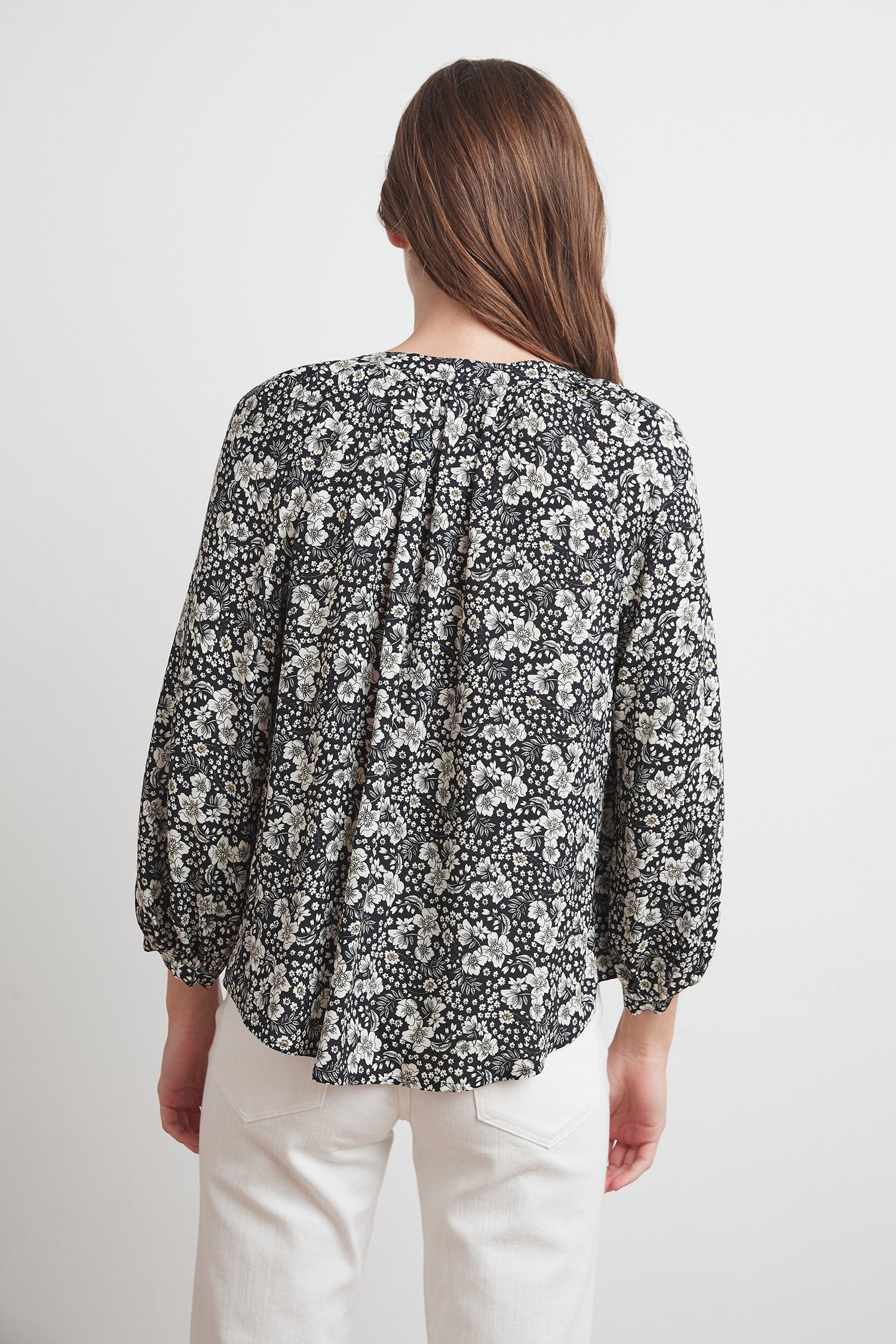 BRIANA PRINTED CHALLIS BLOUSE