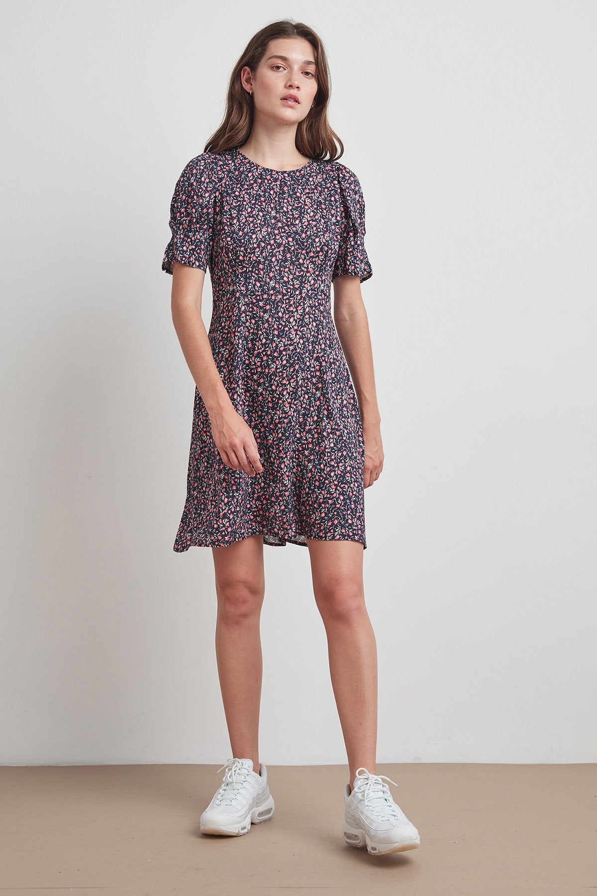 CHARLIE PRINTED CHALLIS DRESS