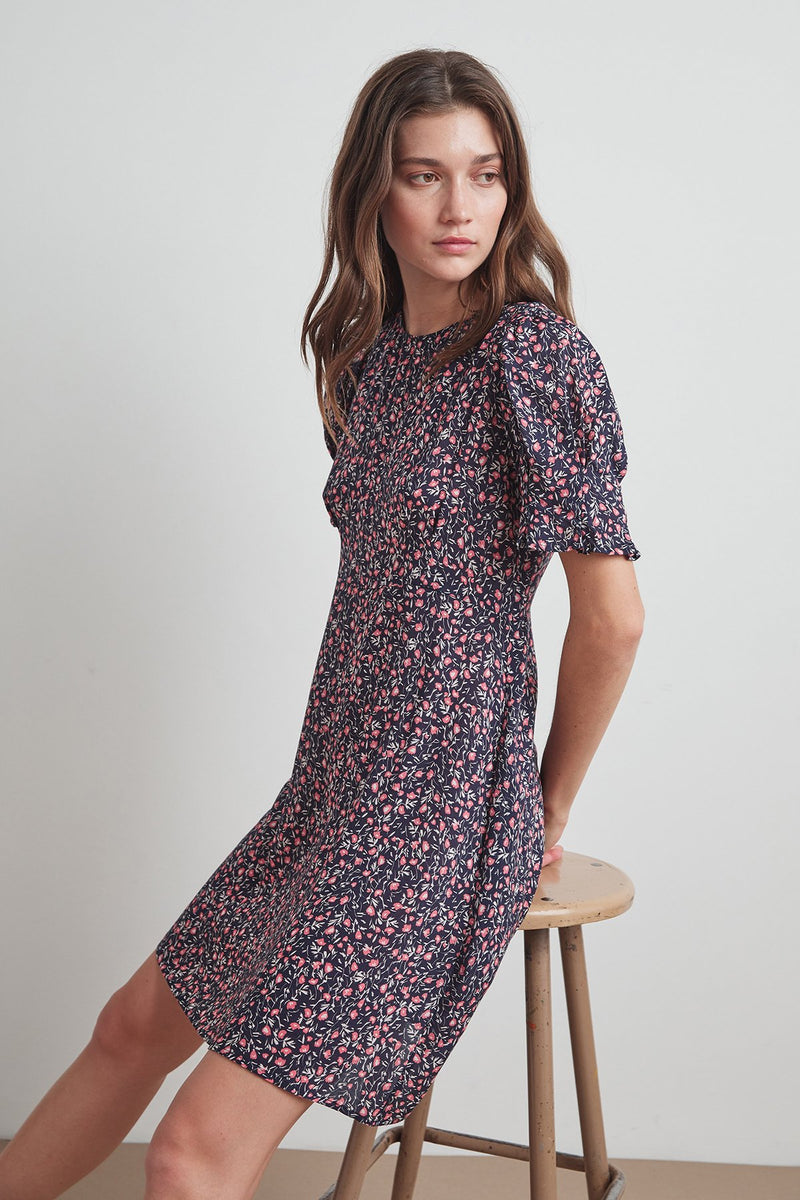 CHARLIE PRINTED CHALLIS DRESS