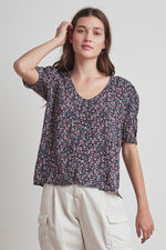 DAWN PRINTED CHALLIS BLOUSE