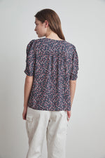 DAWN PRINTED CHALLIS BLOUSE