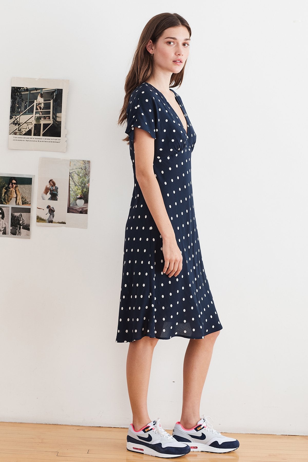 JUNA PRINTED CHALLIS DRESS