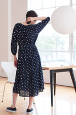 MADDY CHALLIS POLKA DOT DRESS