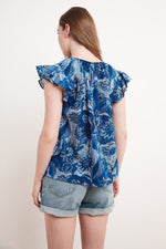 YUELLE PRINTED BLOUSE