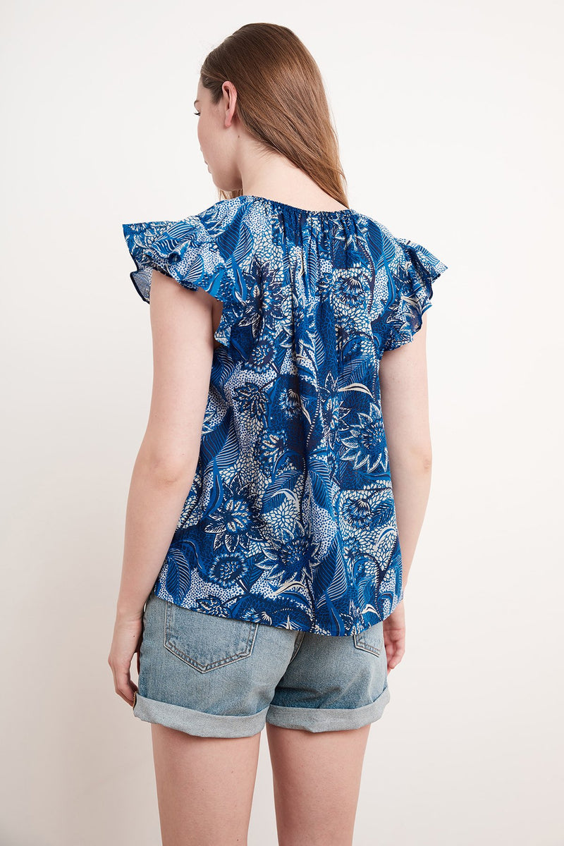 YUELLE PRINTED BLOUSE