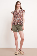 YUELLE PRINTED BLOUSE