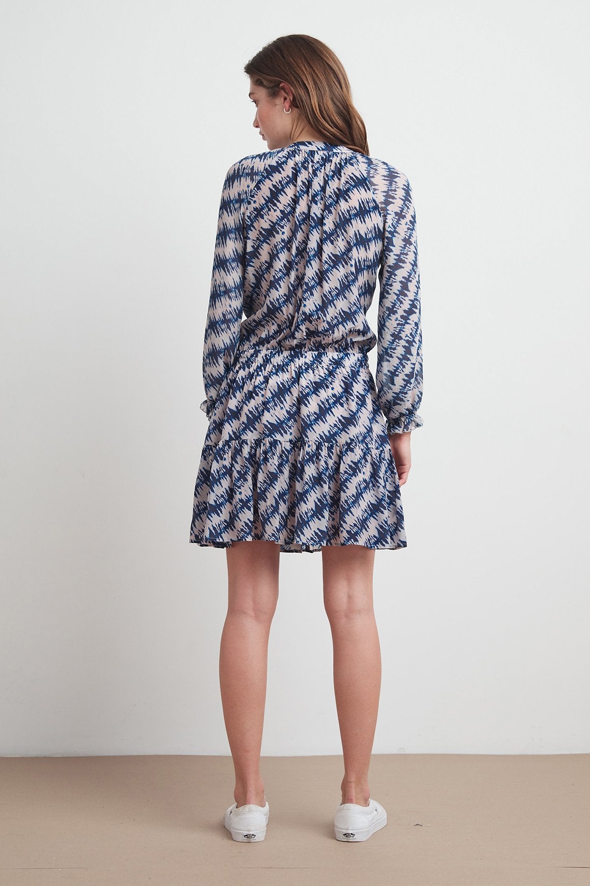 LEAH PRINTED VISCOSE PEASANT DRESS