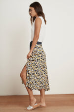 SUSANNAH PRINTED CHALLIS MIDI SKIRT