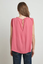 ELORA RAYON CHALLIS LACE BLOUSE