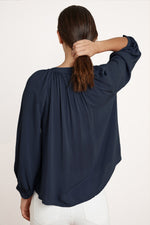 KADY HALF-PLACKET BLOUSE