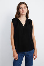 RAVIN SLEEVELESS BLOUSE