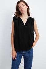 RAVIN SLEEVELESS BLOUSE