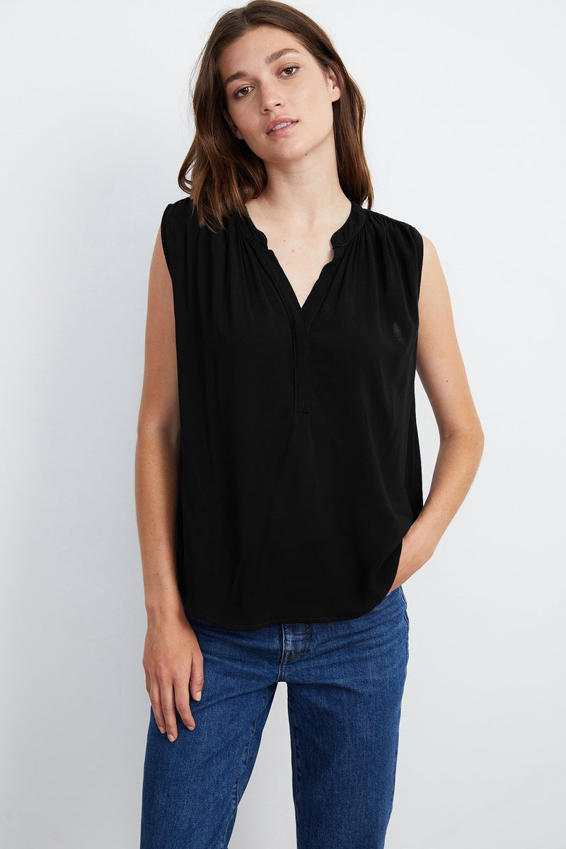 RAVIN SLEEVELESS BLOUSE