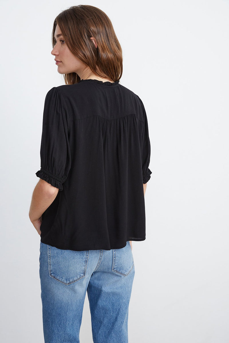 TRIXIE RUFFLED BLOUSE