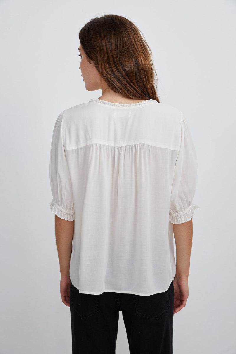 TRIXIE RUFFLED BLOUSE